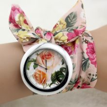 Flower Cloth Bracelet Wristwatches