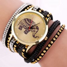 Elephant Pattern Bracelet Watches